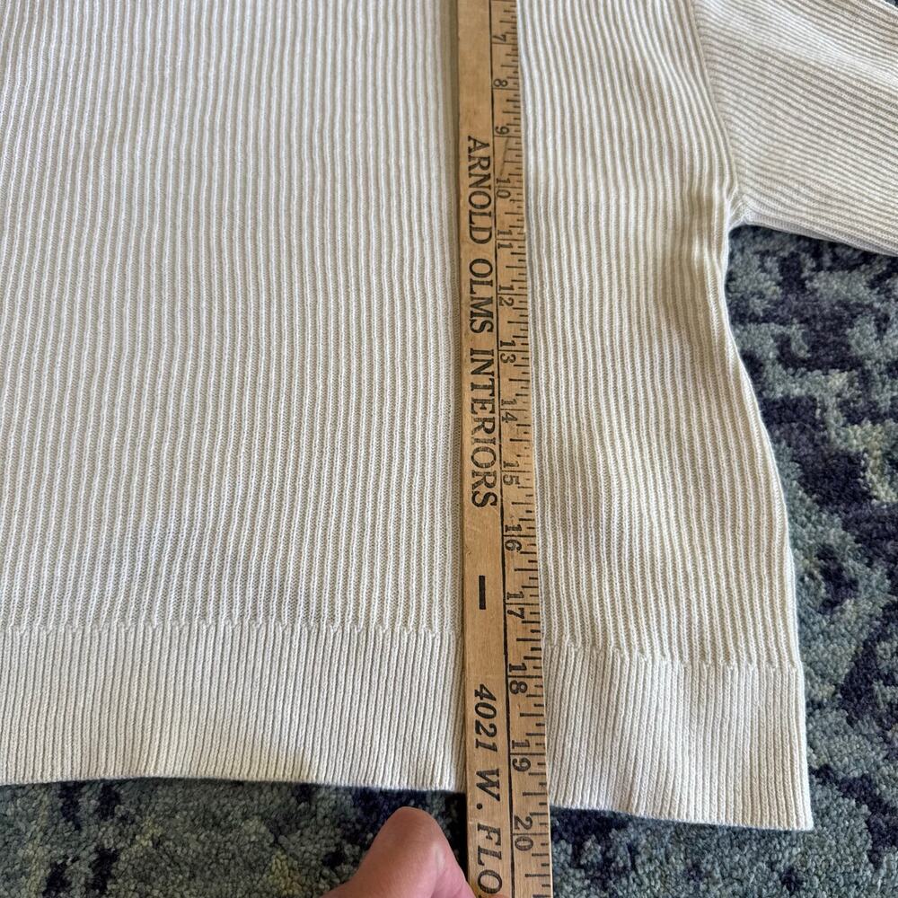 Lululemon Knit Reversible Crossover Sweater in Bone Casual Loungewear- Size XS - Picture 9 of 12